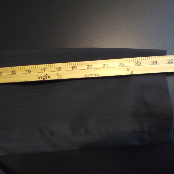 Carlo Lusso 2 Pc Black Pin Stripe Mens Suit Size 42 Business Office Lawyer Work - Picture 7 of 13